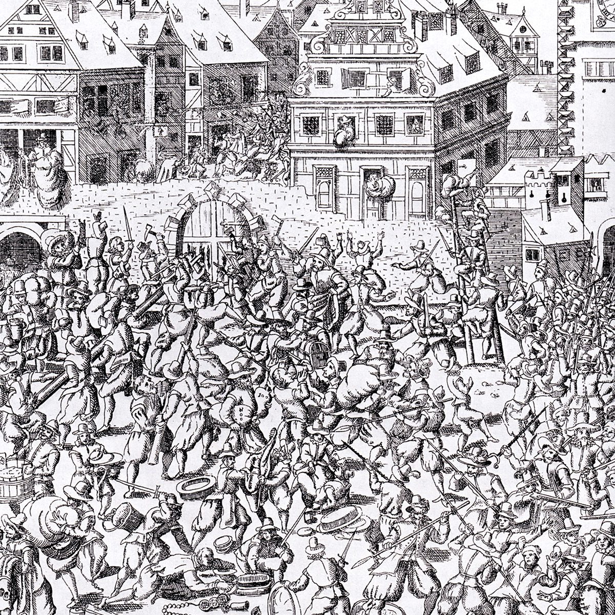 Pogrom in Frankfurt August 22, 1614