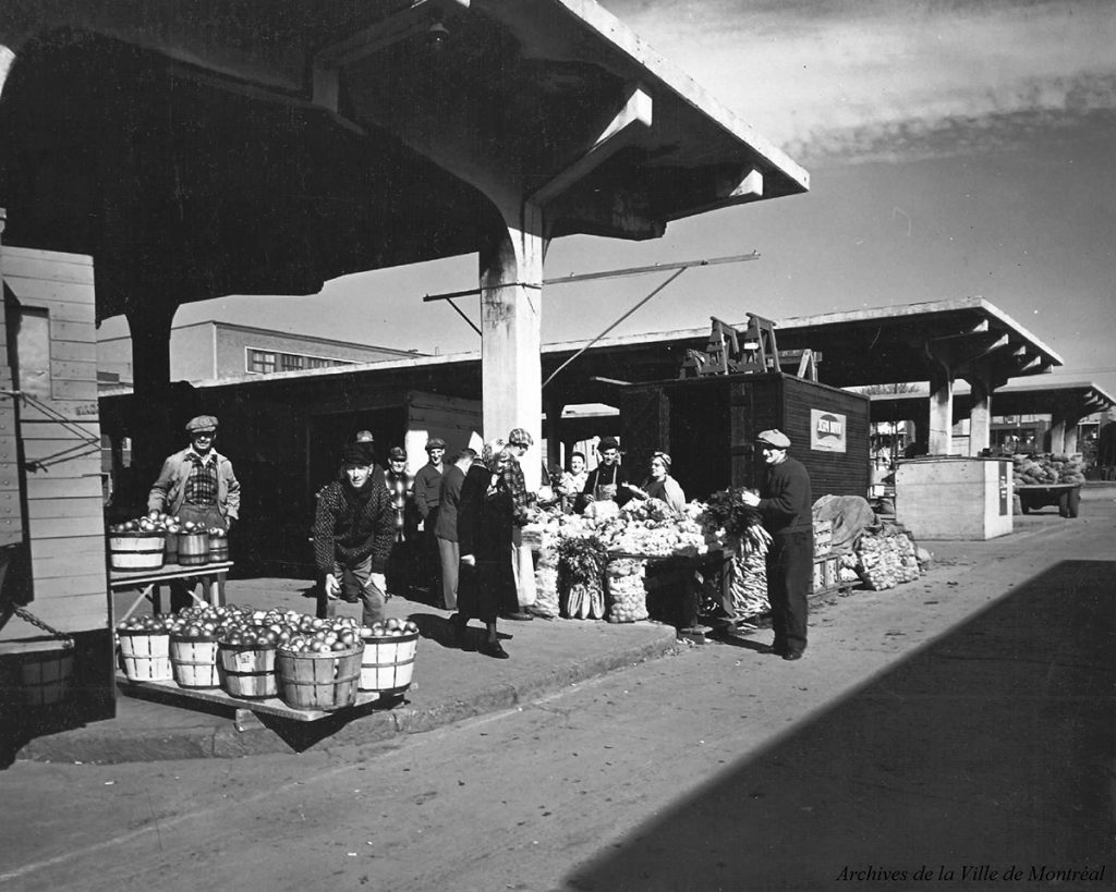 La petite Italie à Montréal 1955; Le marché Jean-Talon