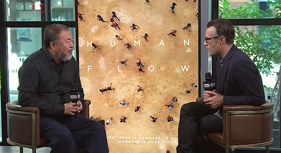Interview vidéo avec Ai Weiwei à propos de Human Flow